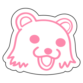 Pedo Bear Sticker (Pink)